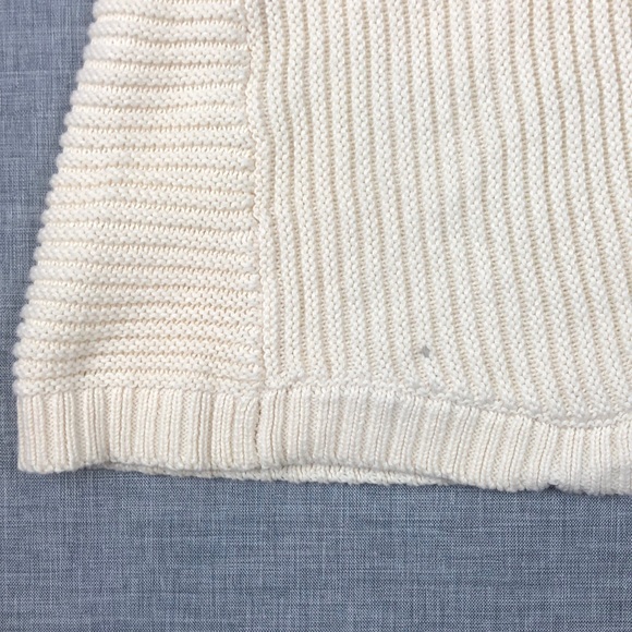 Charter Club Ivory V Neck Cuffed Sweater X-Small - Picture 5 of 6